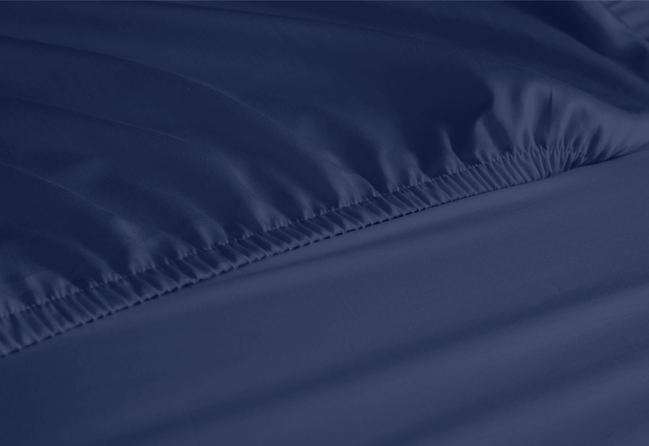 Premium Egyptian Cotton Queen Bed Sheets Set, 6 Pc Microfiber Bed Sheets, Extra Deep Pocket Queen Fitted Sheet, Flat Sheet & Pillowcases, Nav... - Breathable Egyptian Cotton Flat & Fitted Sheets Detail