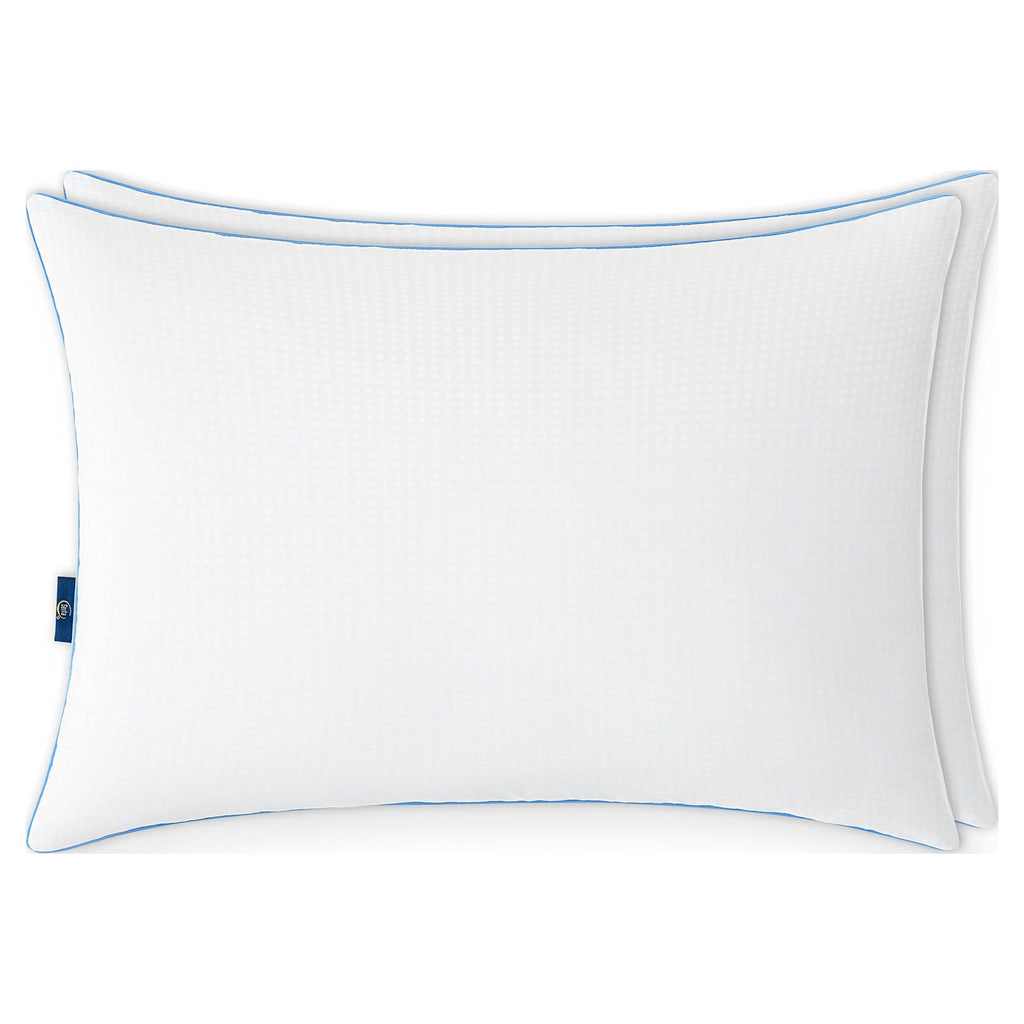 Orthopedic Support Cool Nites Bed Pillow, Standard/Queen, 2 Pack - Orthopedic Shredded Foam Bed Pillow Set Detail