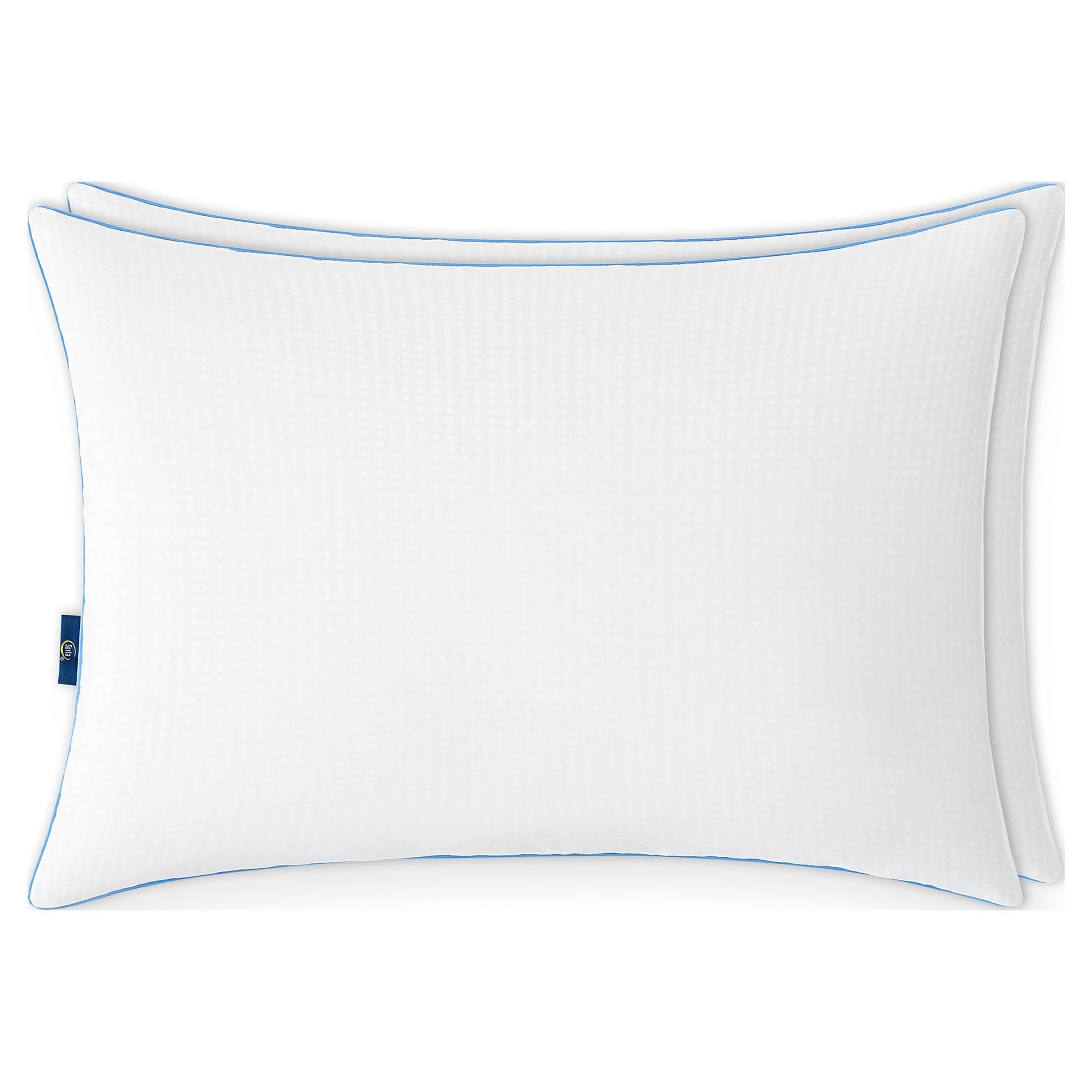 Orthopedic Support Cool Nites Bed Pillow, Standard/Queen, 2 Pack - Orthopedic Shredded Foam Bed Pillow Set Detail