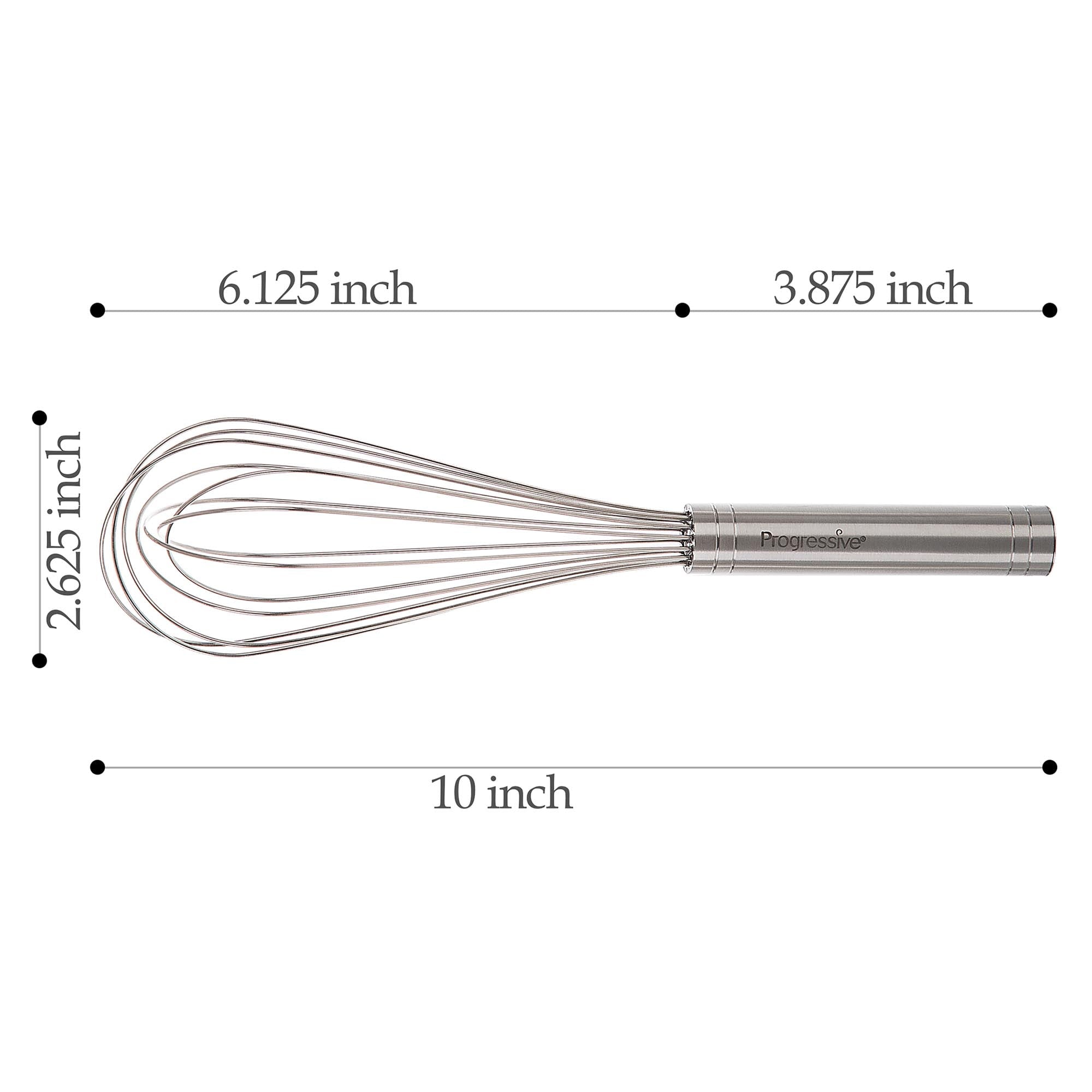 Innovative 10" Stainless Steel Balloon Whisk - Premium Stainless Steel Garlic Presser & Peeler Detail