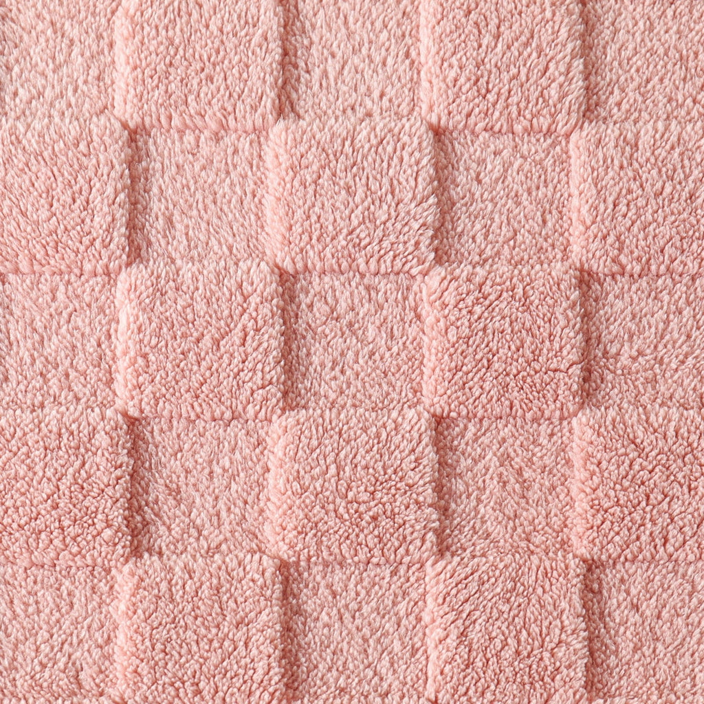 Lightweight Warm Fleece Throw Blanket for Couch, Super Soft Warm Lightweight Checkered Pattern Blanket for All Seasons, Pink, 50"x60" - Cozy Fleece Throw Blanket for Couch & Bed Detail