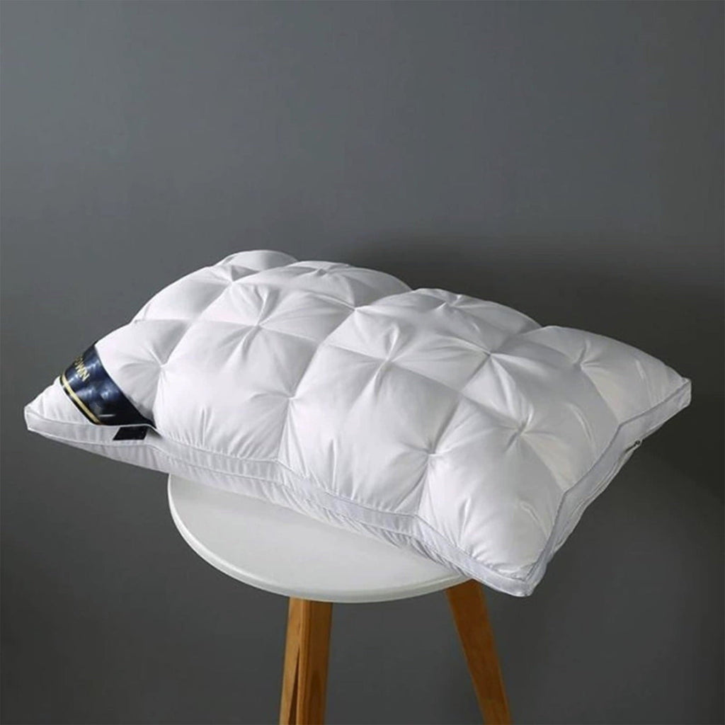 Orthopedic Support Goose Down Pillow and Feather Pillows for Neck/Back/Side Sleepers, Premium Soft Down Fill Standard Size Pillow for Sl... - Decorative Throw Pillow Cushion for Sofa & Bed Detail