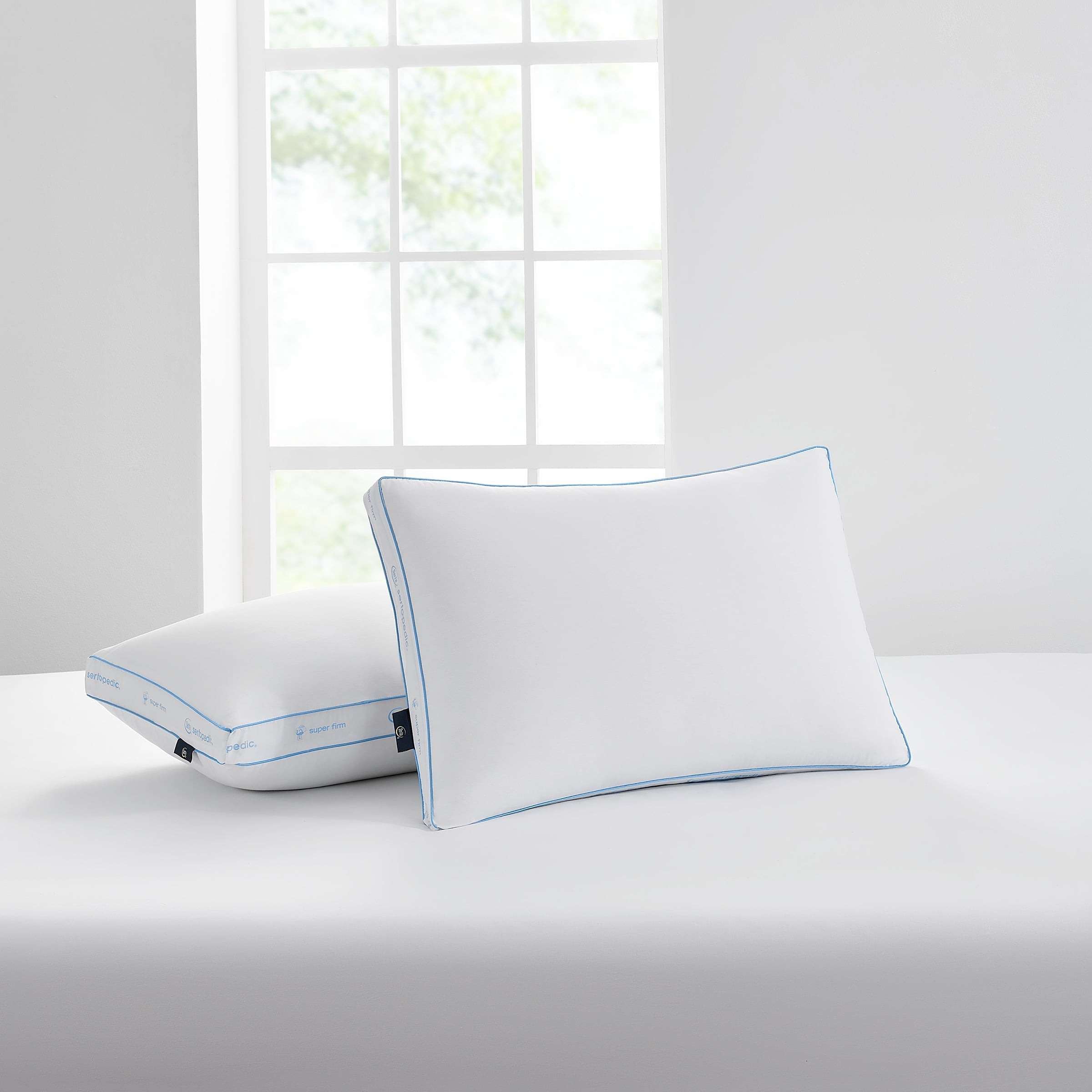 Hotel Collection Extra Firm Pillow, Standard/Queen, 2 Pack, Hypoallergenic - Hotel Quality Plush Sleeping Pillows Detail