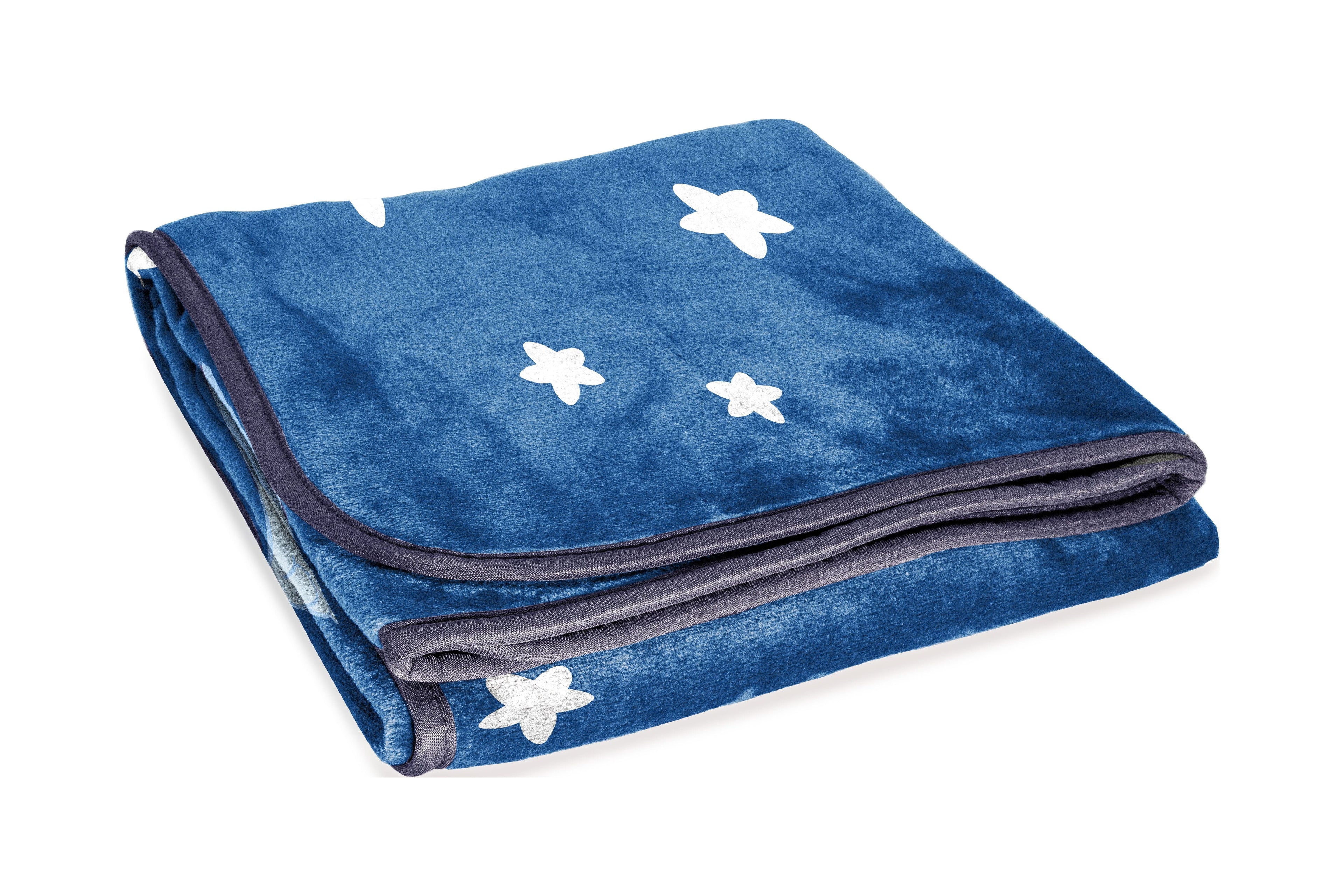 Cozy Fleece In The Dream Kids Throw Blanket, 46 x 60, Microfiber, Blue, BBC Studios Ages 1+ - Luxury Knitted Decorative Throw Blanket with Fringes Detail