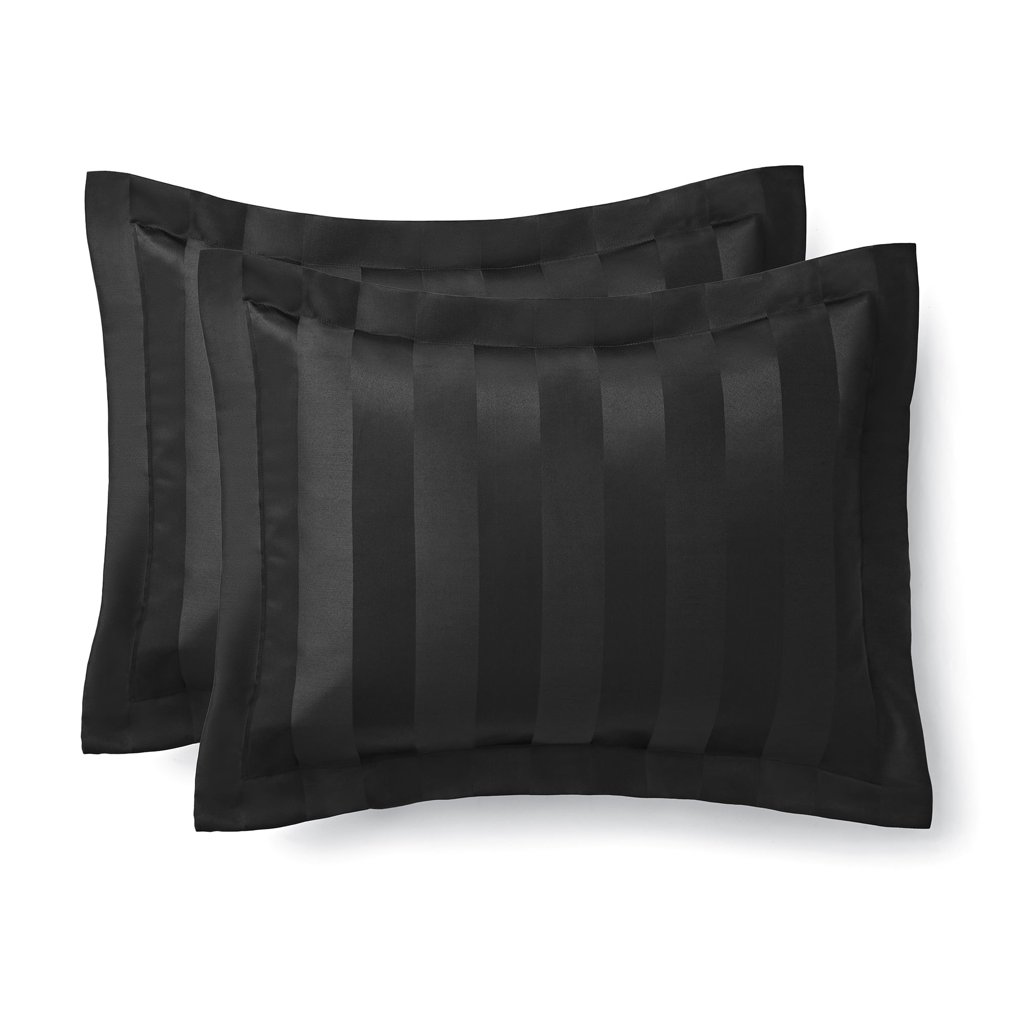 Hypoallergenic Cloud Rich Black 5 Piece Damask Stripe Comforter Set, King, Adult, Unisex - All-Season Down Alternative Comforter Insert Detail