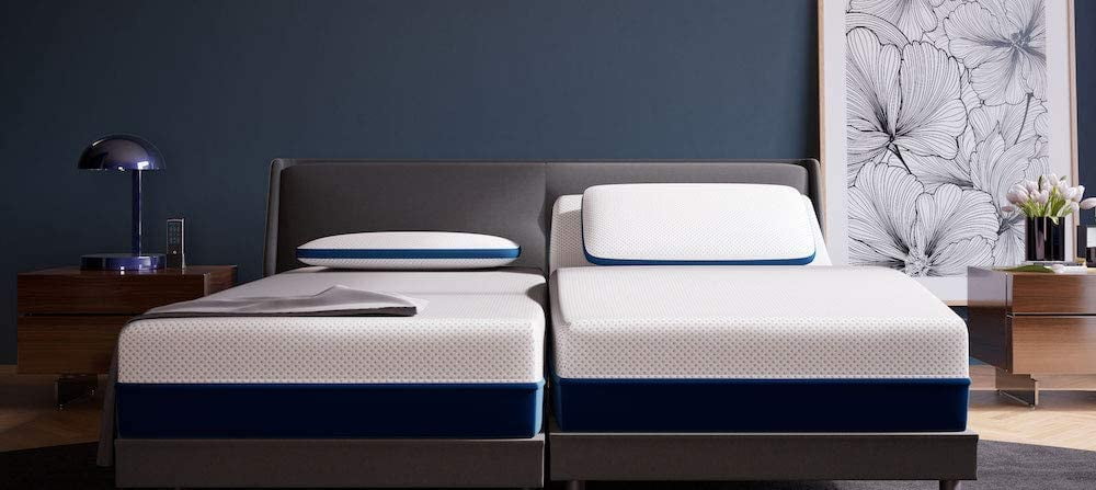 Wrinkle-Resistant Split-California King Bed Sheet Set (5-Pieces) Adjustable Bed Sheets - 800 Thread Count 100% Egyptian Cotton - 15" De... - Breathable Egyptian Cotton Flat & Fitted Sheets Detail