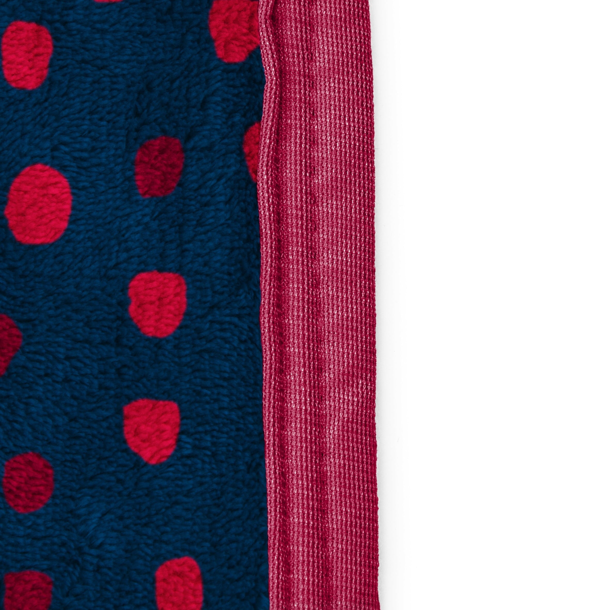 Cozy Fleece Strawberry Shortcake Berry Meadows 46" x 60" Coral Fleece Throw Blanket, Kids, Polyester, Navy - Cozy Fleece Throw Blanket for Couch & Bed Detail