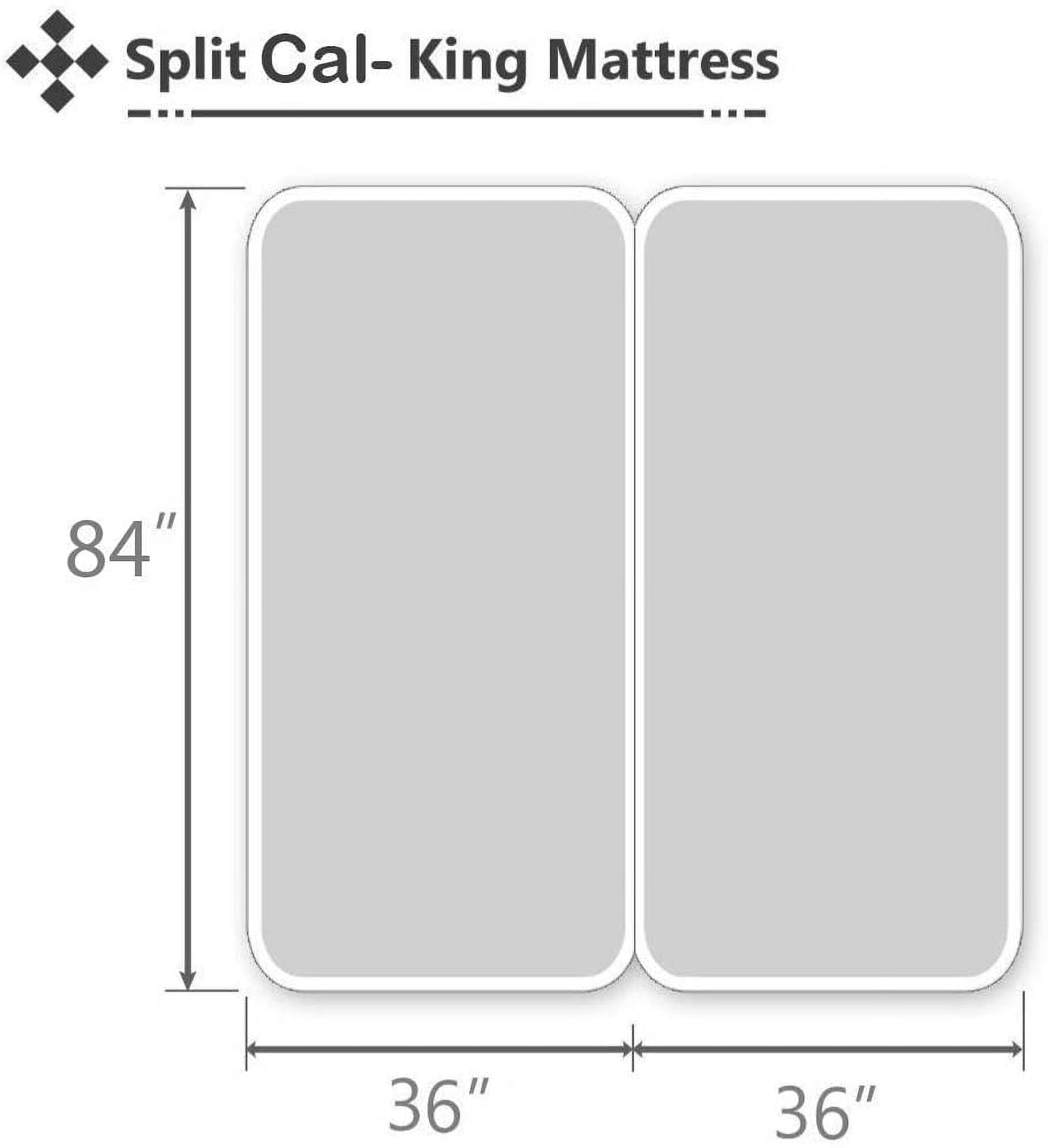 Wrinkle-Resistant Split-California King Bed Sheet Set (5-Pieces) Adjustable Bed Sheets - 800 Thread Count 100% Egyptian Cotton - 15" De... - Breathable Egyptian Cotton Flat & Fitted Sheets Detail