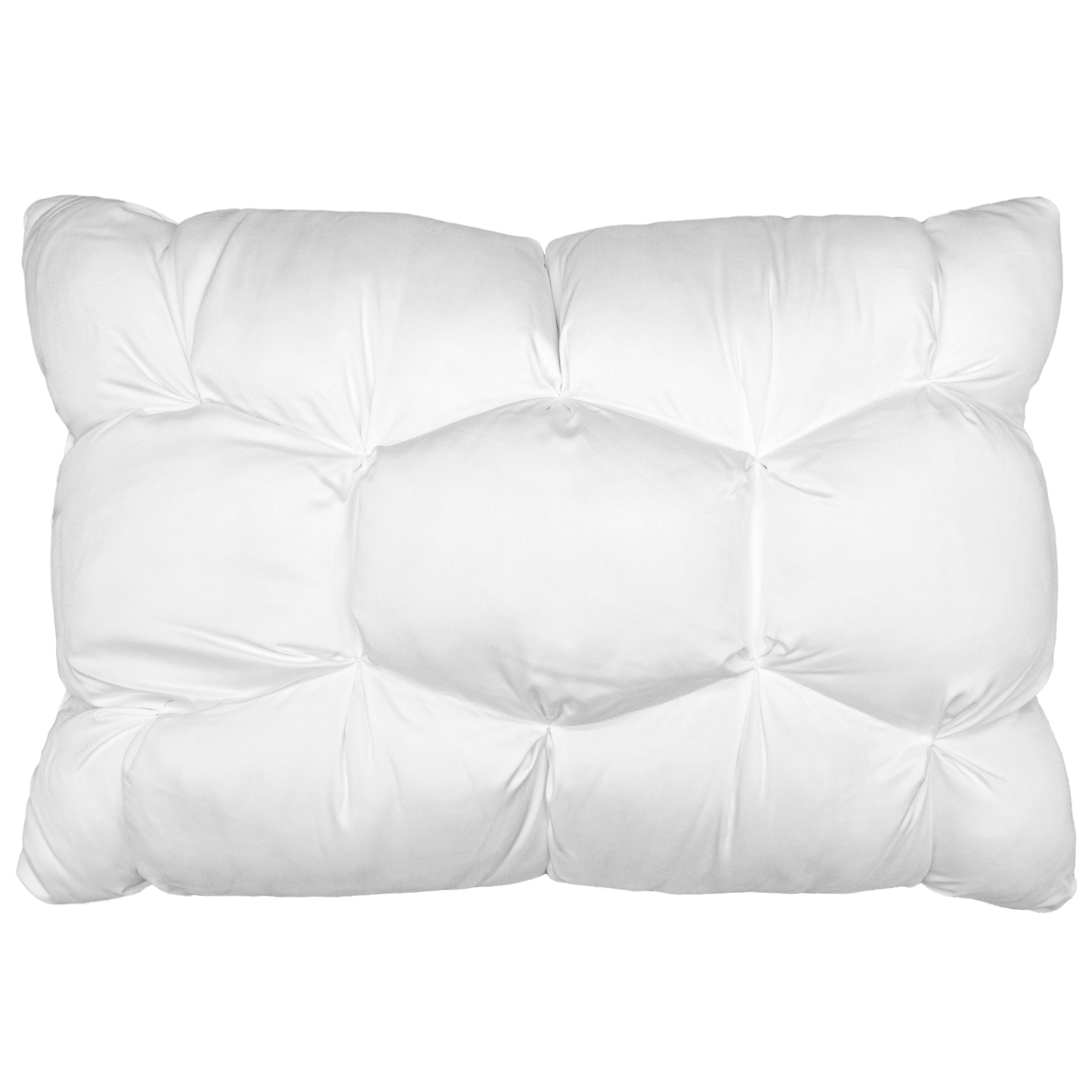 Decorative Plump Down Alternative Cloud Luxe Bed Pillows, Standard/Queen - Adaptive Huggable Core (2 Pack) - Orthopedic Shredded Foam Bed Pillow Set Detail
