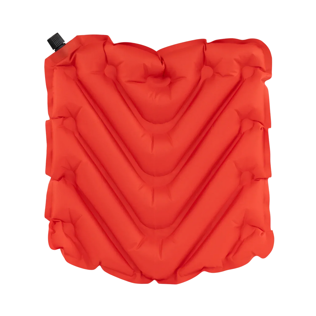 Bleacher-Friendly College V Seat Inflatable Stadium Cushion - Nebraska Cornhuskers - Choice 277 - Grandstand Cushion Seat with Secure Under-Bench Hooks Detail