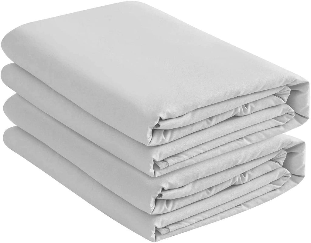 Cooling Sateen 2 Pack Fitted Hospital Bed Sheets with Elastic All Around for a Double Brushed Ultra Soft Breathable 100% Microfiber ... - Luxury Bed Sheet Set with Deep Pockets Detail