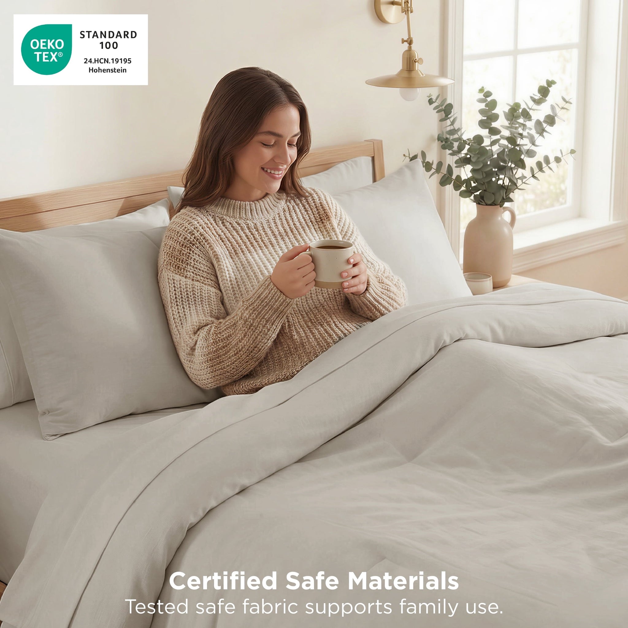 All-Season 3 Pieces Queen Comforter Bedding Set, Beige Bed Comforter Set for All Seasons, 1 Lightweight Prewashed Comforter and ... - Luxurious Quilted Duvet Cover Set Detail