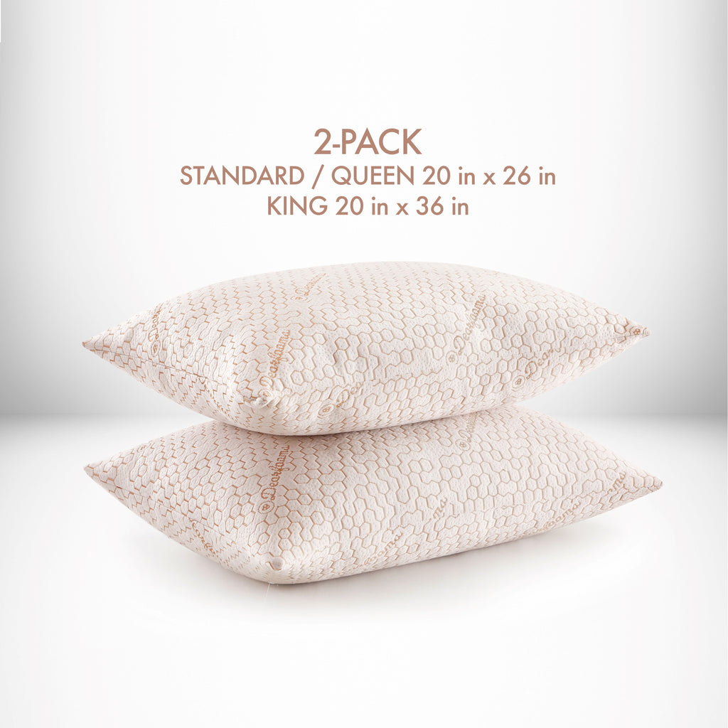 Decorative Plump Cozy Copper Infused Bed Pillow Standard, White - Decorative Throw Pillow Cushion for Sofa & Bed Detail
