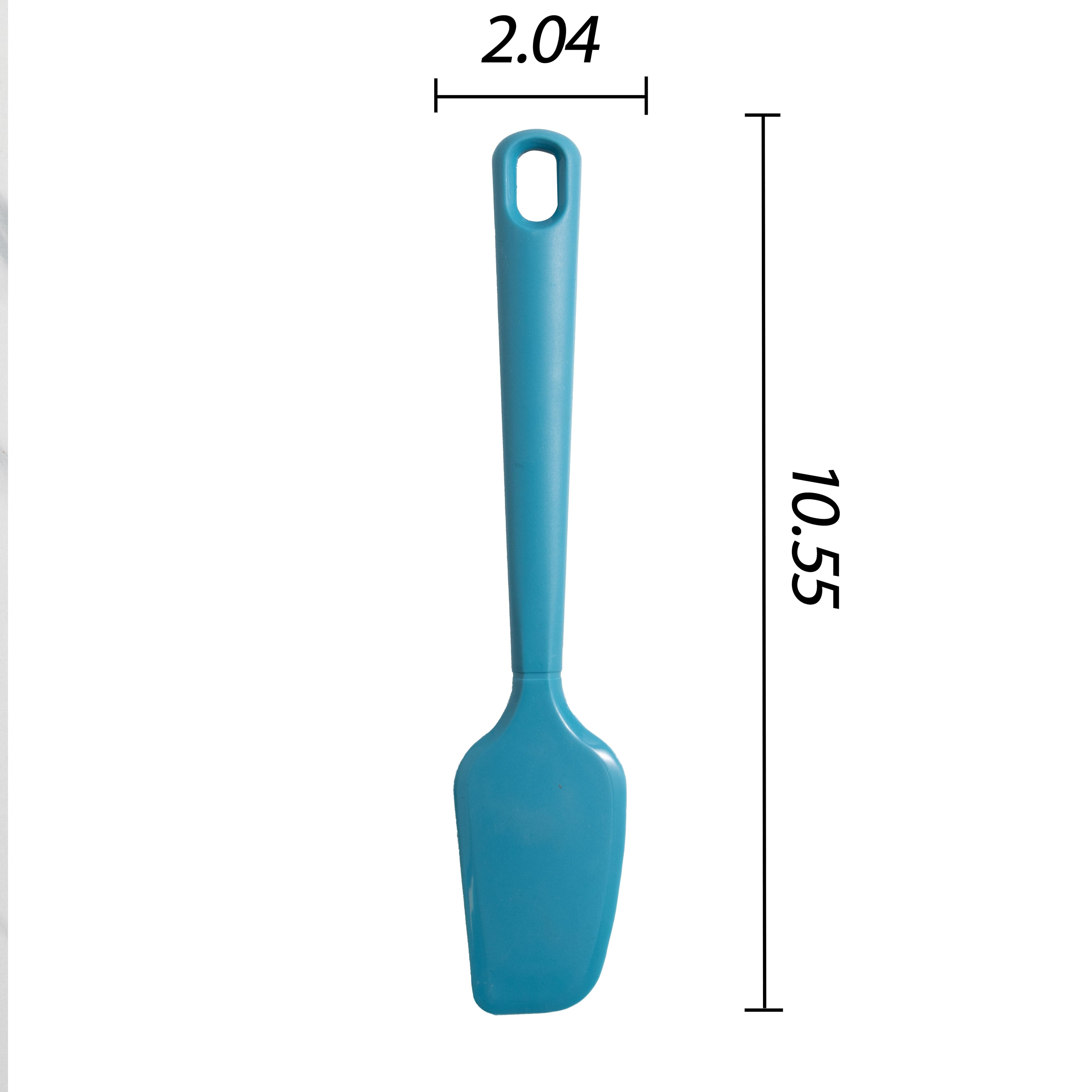 High-Precision Silicone Food- Grade Blue 10.55" L Kitchen Spatula - Professional Kitchen Tool for Culinary Enthusiasts Detail