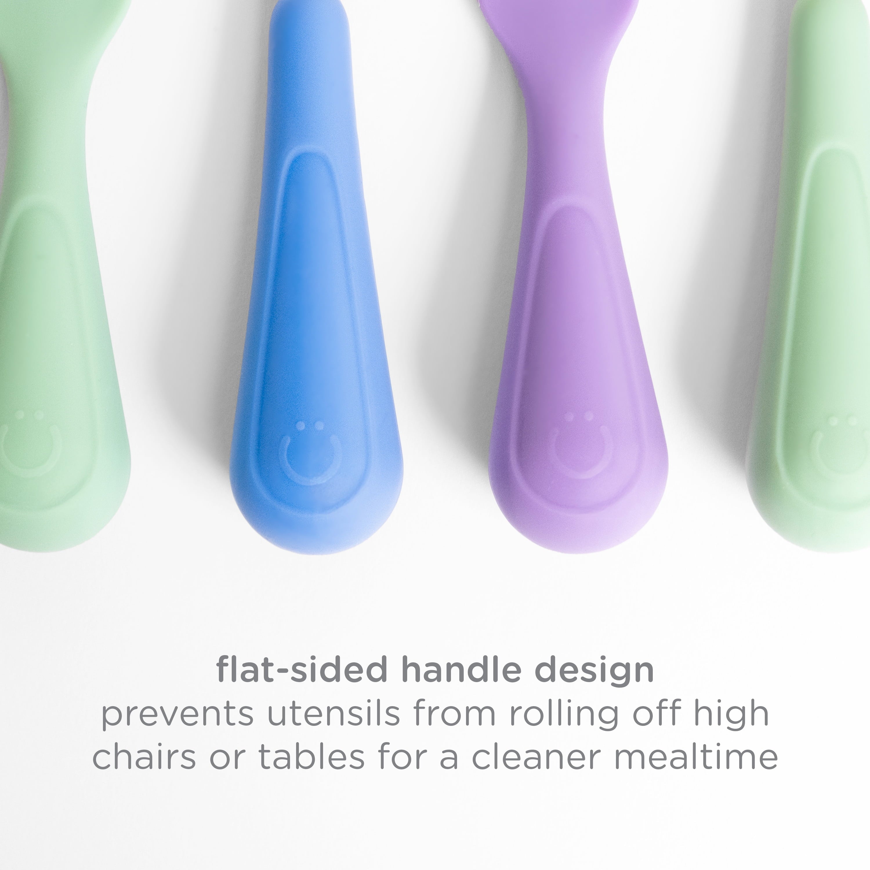 High-Precision Silicone Toddler Training Spoons, Baby, Silicone Flatware Sets, 3 Pack - Multi-Purpose Hand Tool for Daily Meal Prep Detail