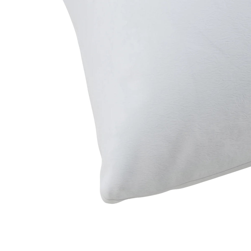 Fluffy Shredded Huggable Support Bed Pillow, Standard- Soft Velvety Cover, Squishable Comfort (2 Count) - Decorative Throw Pillow Cushion for Sofa & Bed Detail