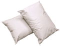 Fluffy Shredded 2 Pack MediCheck White Vinyl Covered Bed Pillows 20 in x 26 in - Wipeable Easy Clean - Soft Low Profile Non-Fluffy Su... - Ergonomic Memory Foam Pillow for Neck Pain Support - Default Title