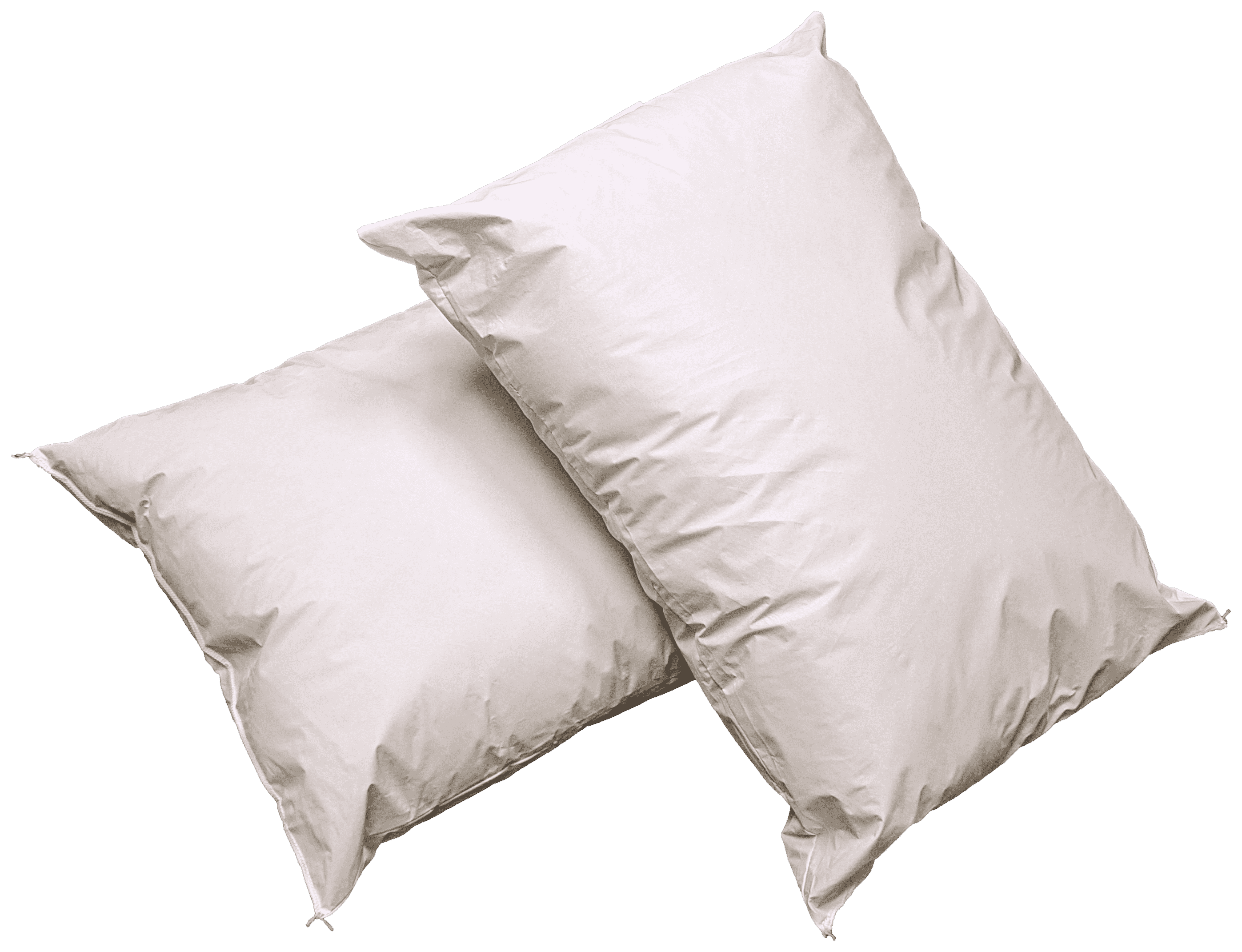 Fluffy Shredded 2 Pack MediCheck White Vinyl Covered Bed Pillows 20 in x 26 in - Wipeable Easy Clean - Soft Low Profile Non-Fluffy Su... - Ergonomic Memory Foam Pillow for Neck Pain Support - Default Title