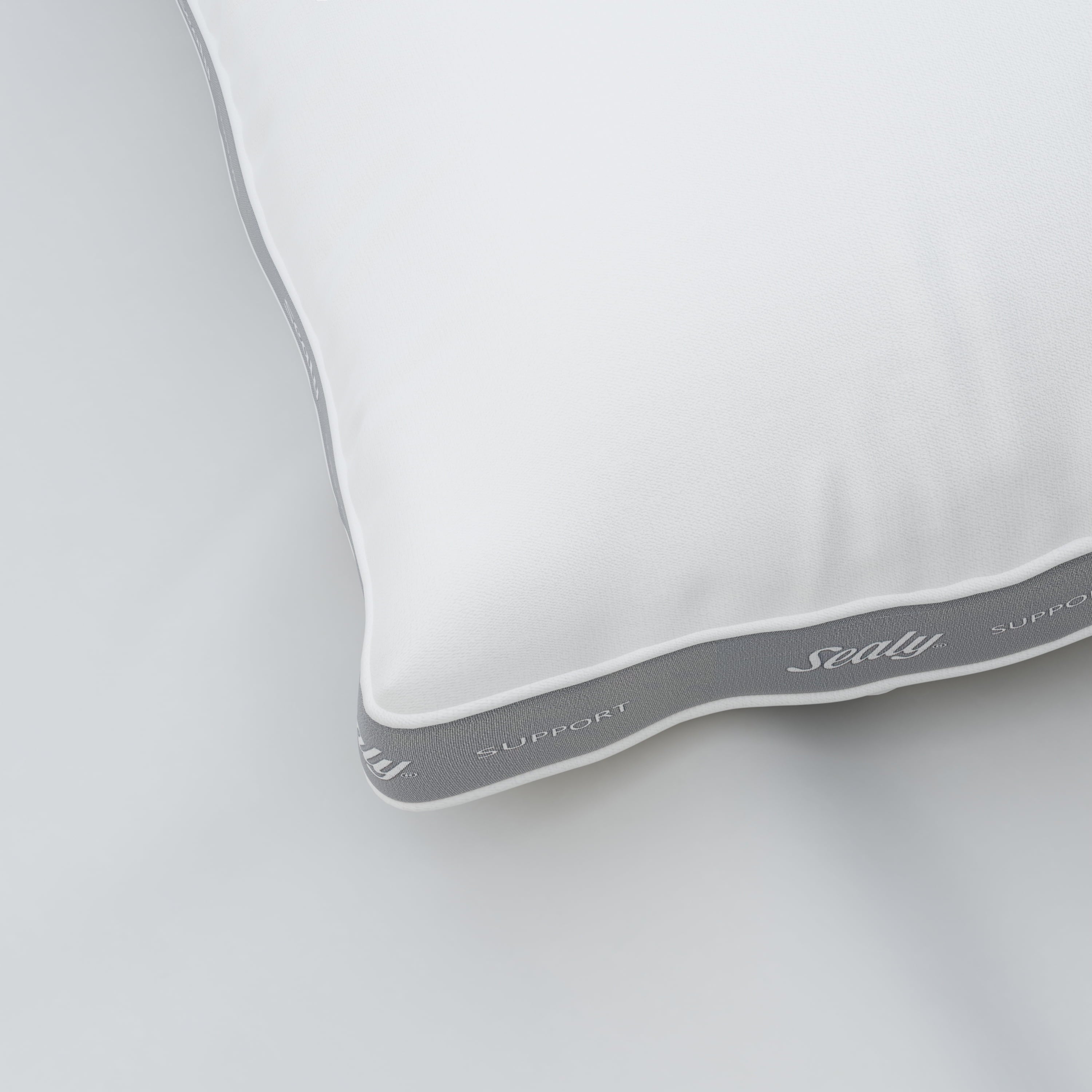 Ergonomic Memory Foam Extra Firm Support Foam Core Pillow 2pk, King - Orthopedic Shredded Foam Bed Pillow Set Detail