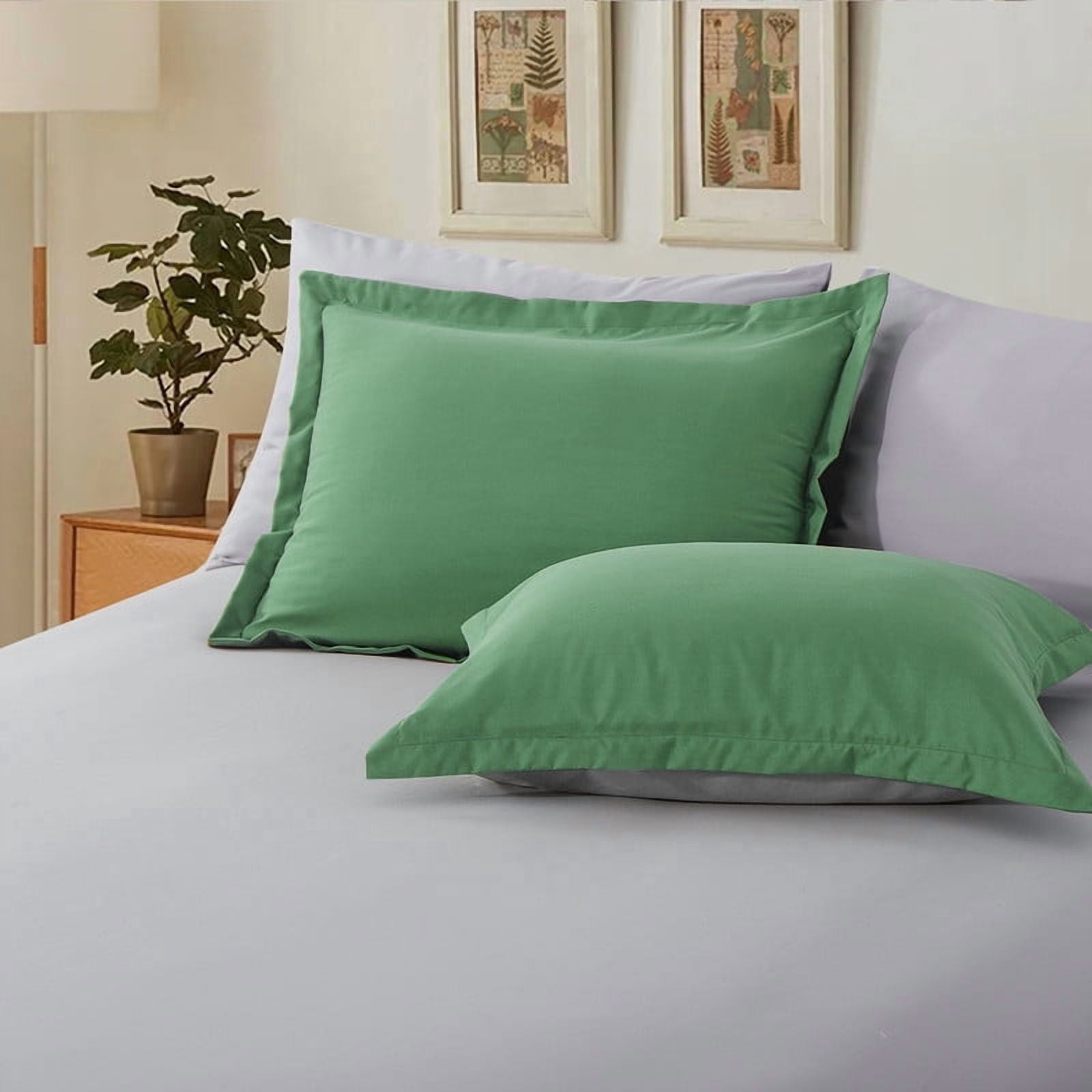 Hypoallergenic Cloud Grass Green/Grey Queen Size Comforter Set,3-Pieces Reversible Comforter Set Soft and Lightweight,All Season Down Alte... - Luxurious Quilted Duvet Cover Set Detail