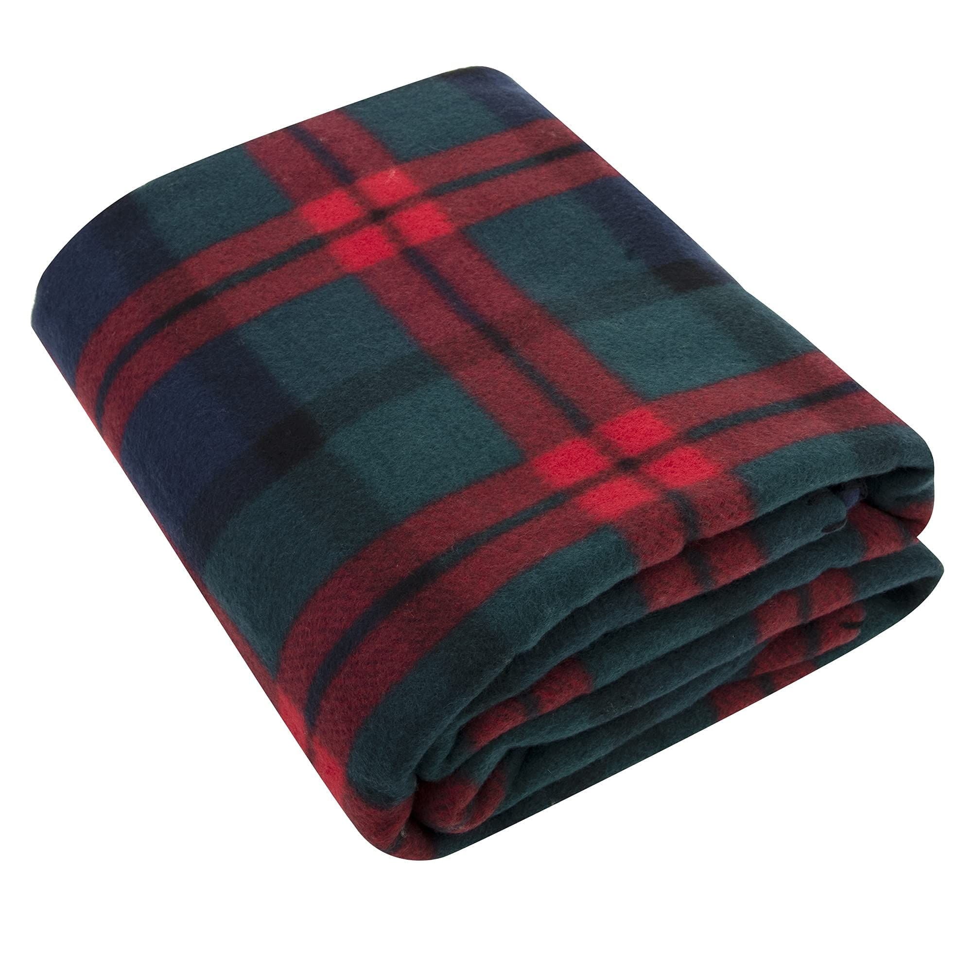 Lightweight Warm Single Plaid Color 60"L x 50"W Fleece Throw Blanket for Fall, Winter, Spring, Summer, Men, Women, Children & Pets in ... - Lightweight Plush Warm Blanket for All Seasons Detail
