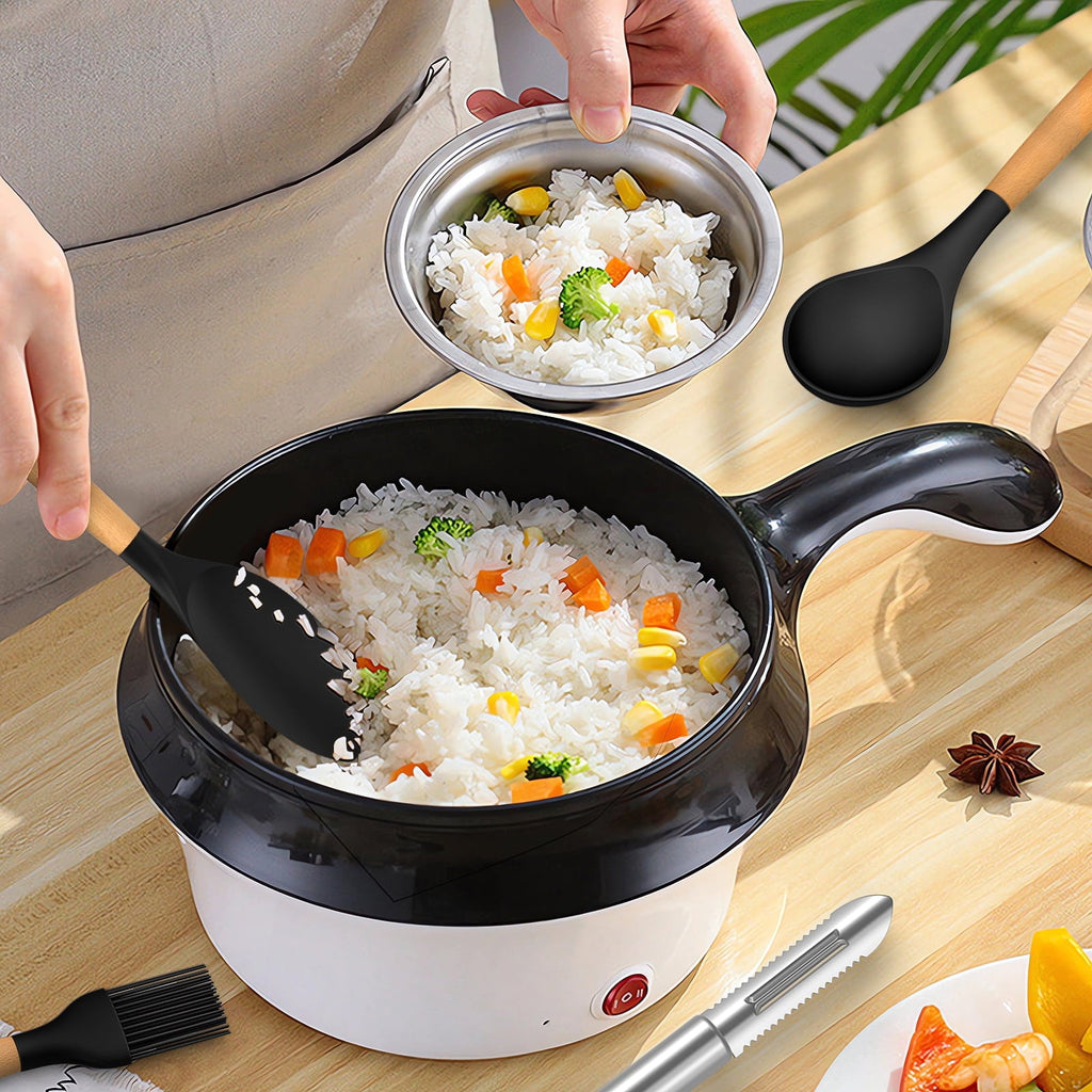 Non-Stick Safe Silicone Cooking Utensils Set - Silicone Kitchen Utensils for Cooking Wooden Handles, 446°F Heat Resistant Kitchen Ut... - Heat-Resistant Silicone Cooking Spatula Turner Detail