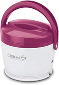 Rapid Heating Crock-Pot Lunch Crock Portable Food Warmer 20oz – Pink S03U - Self-Heating Lunch Box for Office and Car Travel - Pink