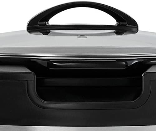 Oval Ceramic Crock-Pot Thermoshield 6 Quart Slow Cooker with Carry Handles S12S - Programmable Slow Cooker with Oval Ceramic Pot Detail