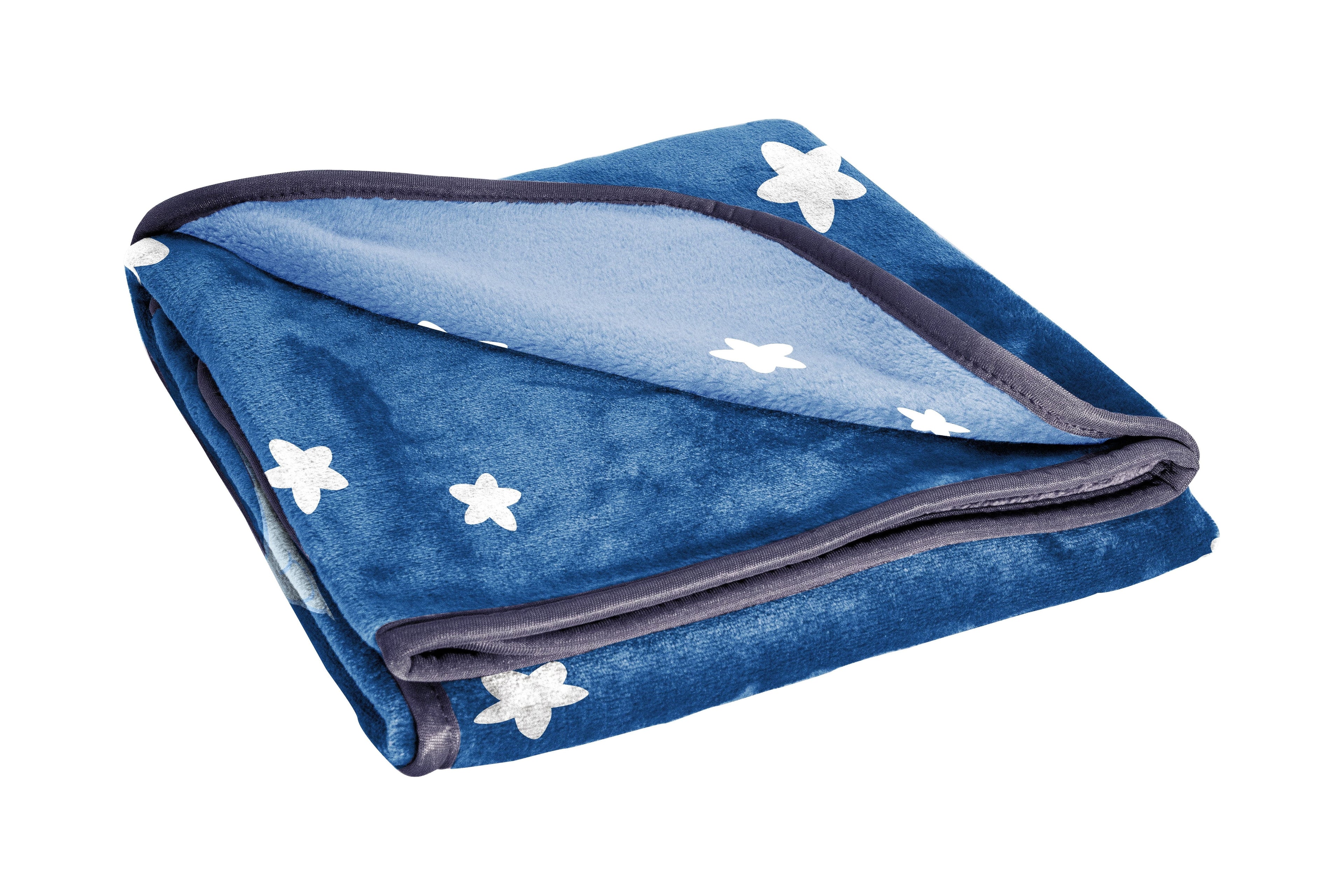 Cozy Fleece In The Dream Kids Throw Blanket, 46 x 60, Microfiber, Blue, BBC Studios Ages 1+ - Luxury Knitted Decorative Throw Blanket with Fringes Detail