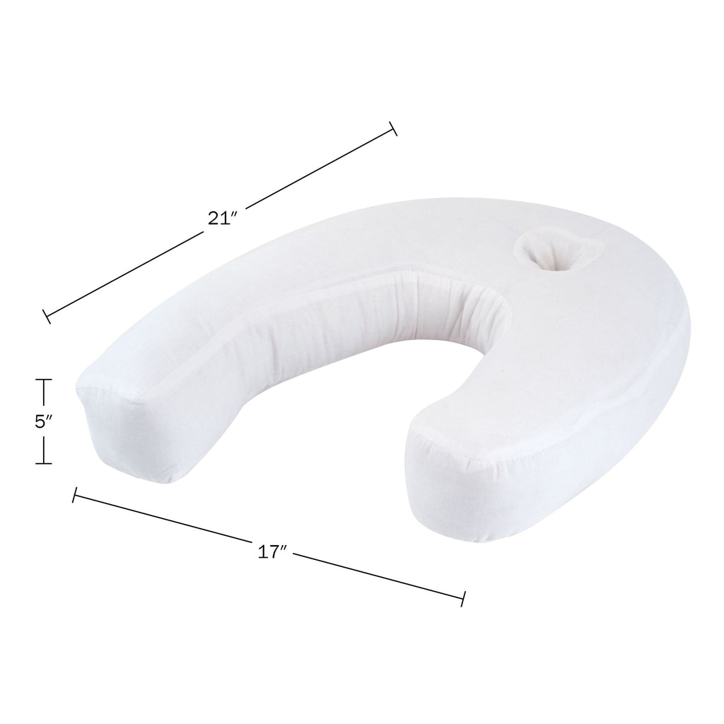 Ergonomic Memory Foam Bluestone Contour Side Sleeper Pillow with Ear Pocket for Pain Relief - Orthopedic Shredded Foam Bed Pillow Set Detail