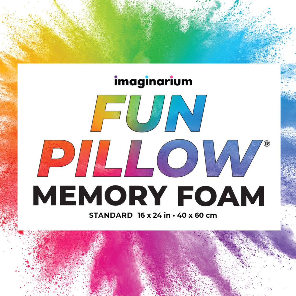Decorative Plump Memory Foam Fun Pillow with Cool-to-the-Touch Cover, Standard/Queen, Cosmic Blue, 2 Pack - Decorative Throw Pillow Cushion for Sofa & Bed Detail