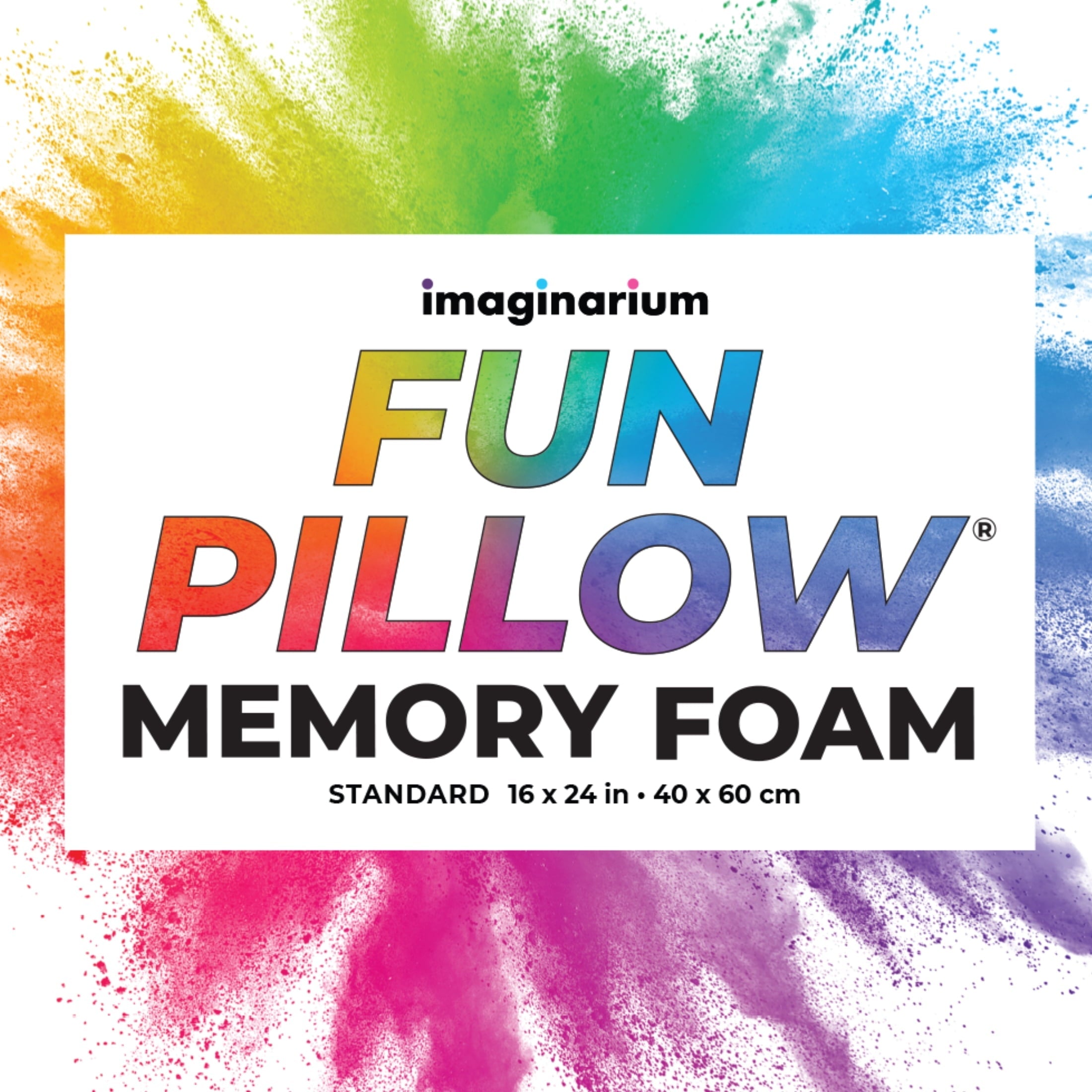 Decorative Plump Memory Foam Fun Pillow with Cool-to-the-Touch Cover, Standard/Queen, Cosmic Blue, 2 Pack - Decorative Throw Pillow Cushion for Sofa & Bed Detail