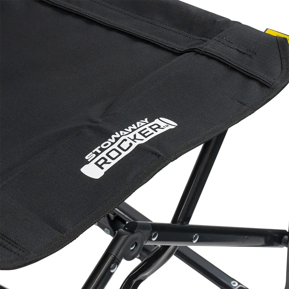 Luxury Camp Stowaway Rocker - Choice 794 - Heavy-Duty Kickback Rocker with Beverage Holder Detail