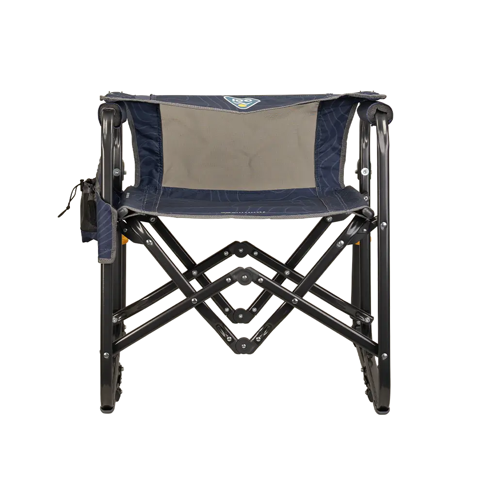 Luxury Camp Stowaway Rocker - Choice 794 - Heavy-Duty Kickback Rocker with Beverage Holder Detail