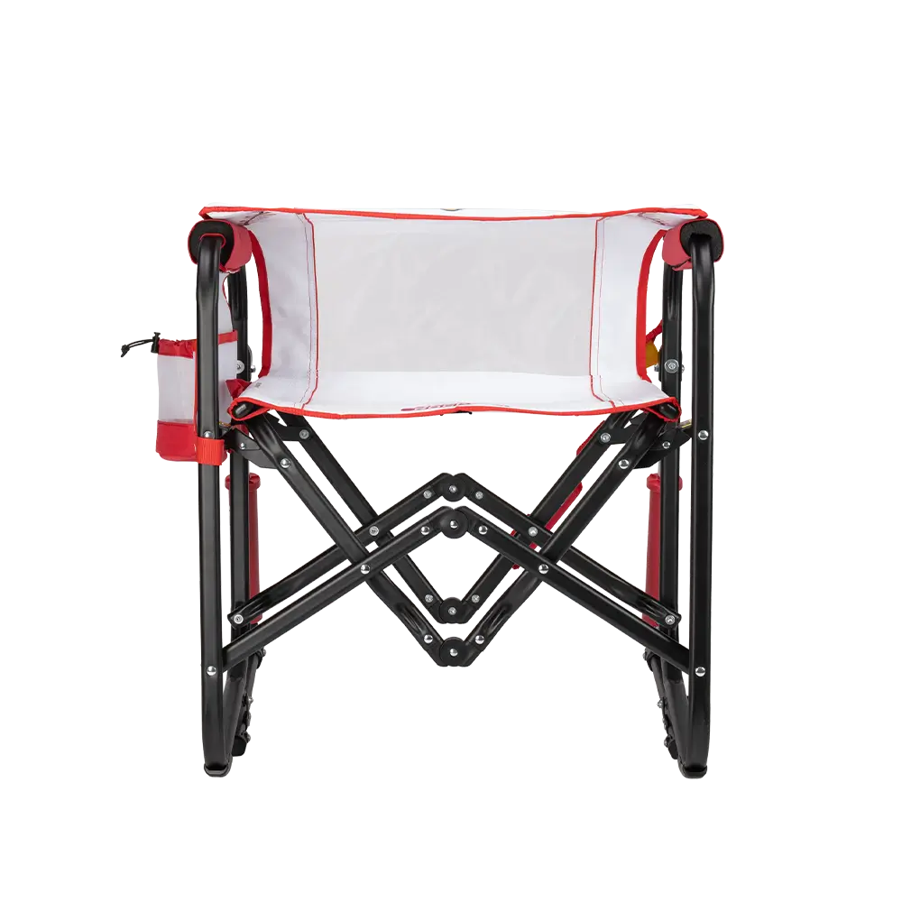 Luxury Camp Stowaway Rocker - Choice 794 - Heavy-Duty Kickback Rocker with Beverage Holder Detail