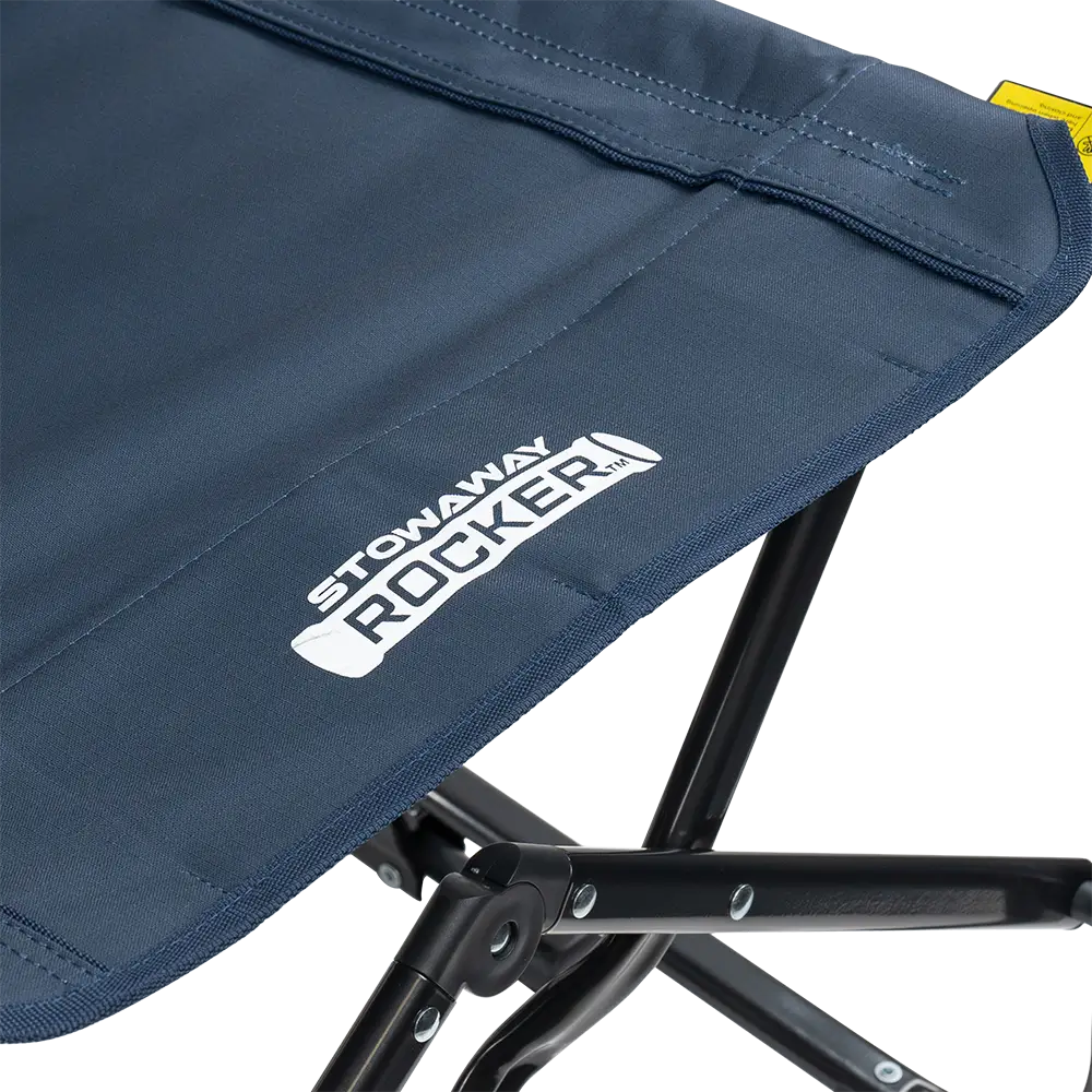 Luxury Camp Stowaway Rocker - Choice 794 - Heavy-Duty Kickback Rocker with Beverage Holder Detail
