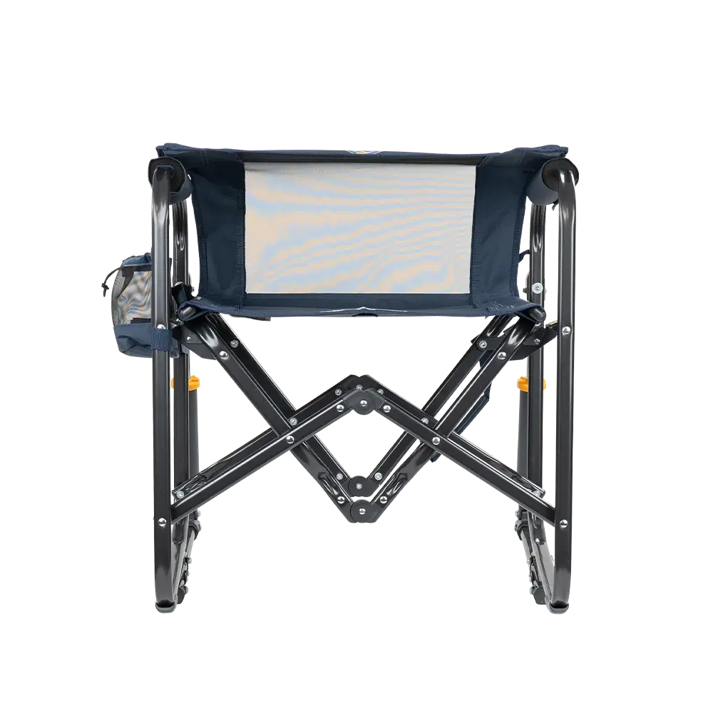 Luxury Camp Stowaway Rocker - Choice 794 - Heavy-Duty Kickback Rocker with Beverage Holder Detail