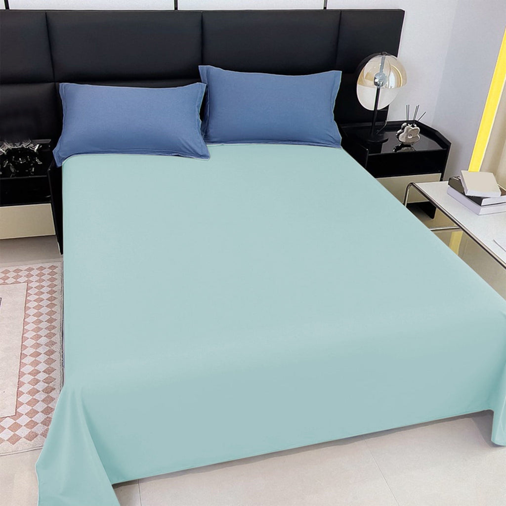 Wrinkle-Resistant Under $5 Clearance! InsCrazy Bed Sheet, 100% Cotton Household Solid Color, Soft and breathable Bed Sheet Piece 66 x 96" - Cooling Hotel Quality Bedding Sheets and Pillowcases Detail
