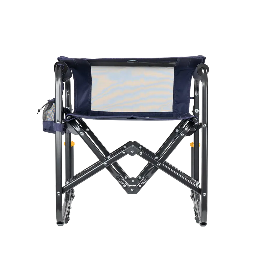 Luxury Camp Stowaway Rocker - Choice 794 - Heavy-Duty Kickback Rocker with Beverage Holder Detail