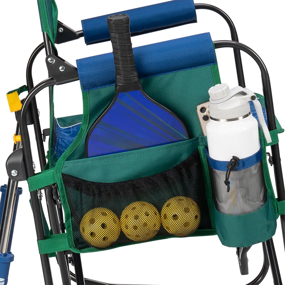 Luxury Camp Stowaway Rocker - Choice 794 - Heavy-Duty Kickback Rocker with Beverage Holder Detail