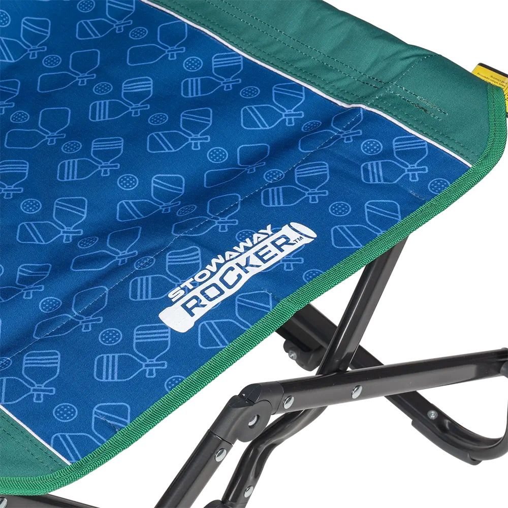 Luxury Camp Stowaway Rocker - Choice 794 - Heavy-Duty Kickback Rocker with Beverage Holder Detail