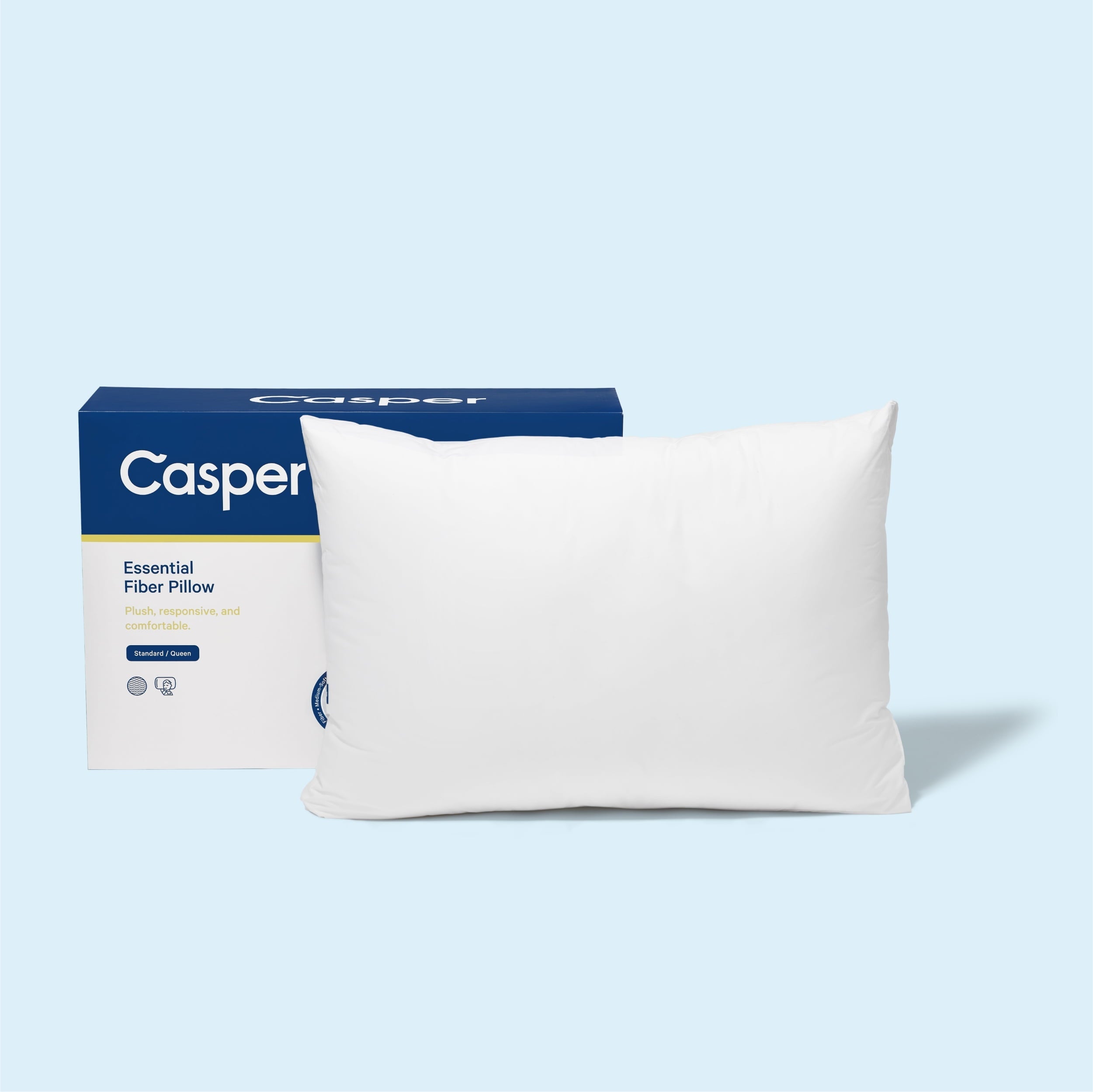 Ergonomic Memory Foam Essential Pillow, Standard - Decorative Throw Pillow Cushion for Sofa & Bed Detail