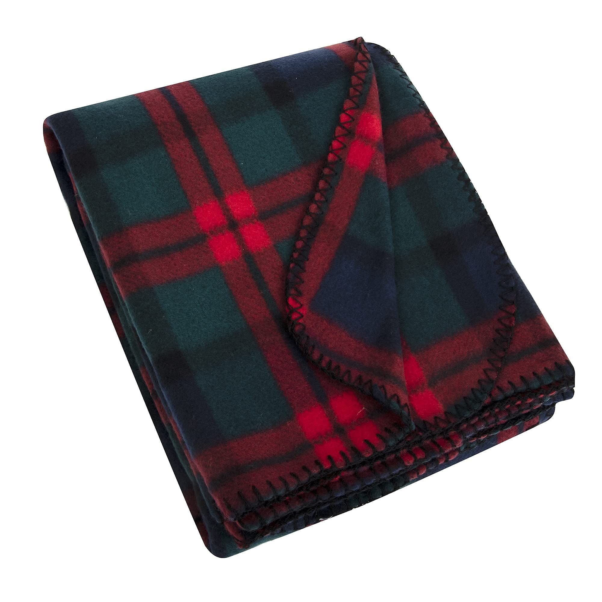 Lightweight Warm Single Plaid Color 60"L x 50"W Fleece Throw Blanket for Fall, Winter, Spring, Summer, Men, Women, Children & Pets in ... - Lightweight Plush Warm Blanket for All Seasons Detail