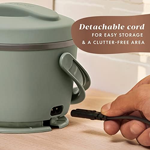 Portable Electric Crock-Pot Portable Electric Lunch Box Food Warmer – Green S21D - Mini Personal Food Warmer for Healthy Meal Prep Detail