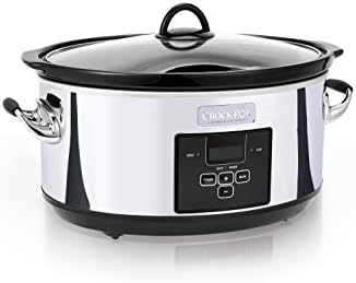Programmable Crock-Pot 7 Quart Programmable Slow Cooker – Polished Platinum S23E - Large Capacity Electric Stew Pot & Slow Cooker - Default Title
