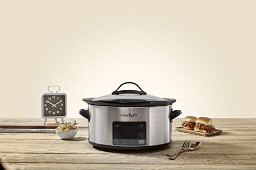 Triple-Insulated Crock-Pot MyTime 6 Quart Programmable Slow Cooker S08D - Digital Crock Pot Slow Cooker for Family Meals Detail