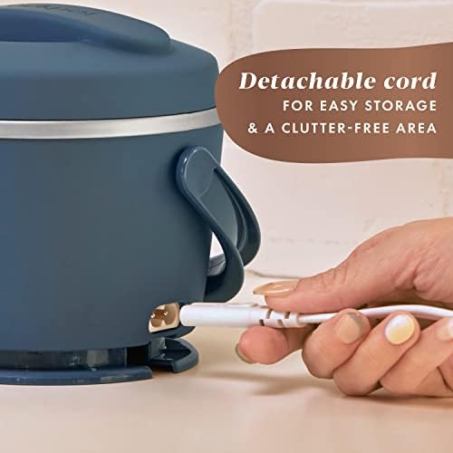 Leak-Proof Crock-Pot Electric Lunch Box Food Warmer 20oz – Faded Blue S22V - Leak-Proof Heated Bento Box Lunch Warmer Detail