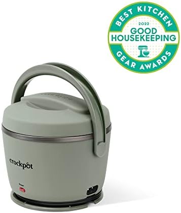 Portable Electric Crock-Pot Portable Electric Lunch Box Food Warmer – Green S21D - Mini Personal Food Warmer for Healthy Meal Prep Detail