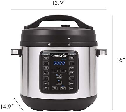 Smart Digital Crock-Pot 8 Quart Express Crock Multi-Use Pressure Cooker S05K - Digital Pressure Cooker with Multi-Safety Protection Detail