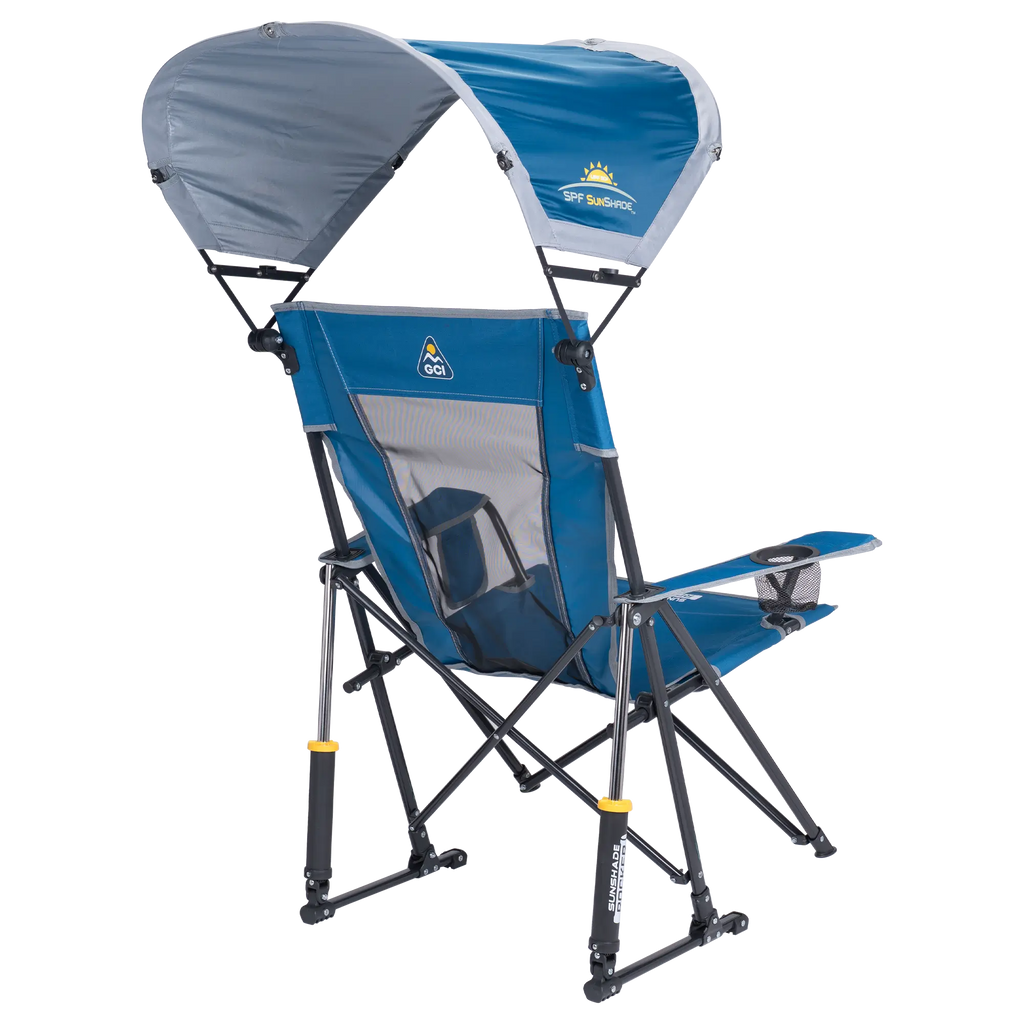 Luxury Camp SunShade Rocker - Choice 550 - Patented Spring-Action Rocking Chair for Camping Detail